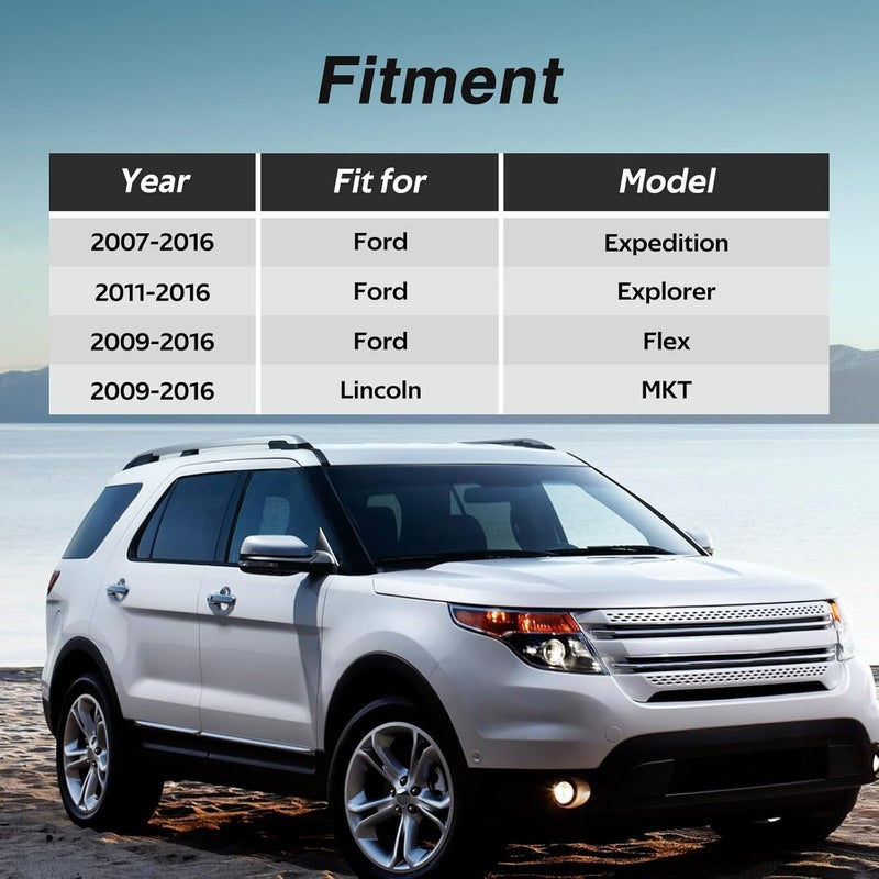 KPALAG Aluminium Alloy Silver Rear A/C Block Off Kit AC Blockout Kit Elimination Auxiliary Kit Compatible with Ford Expedition Explorer Flex/Lincoln MKT - Image 5